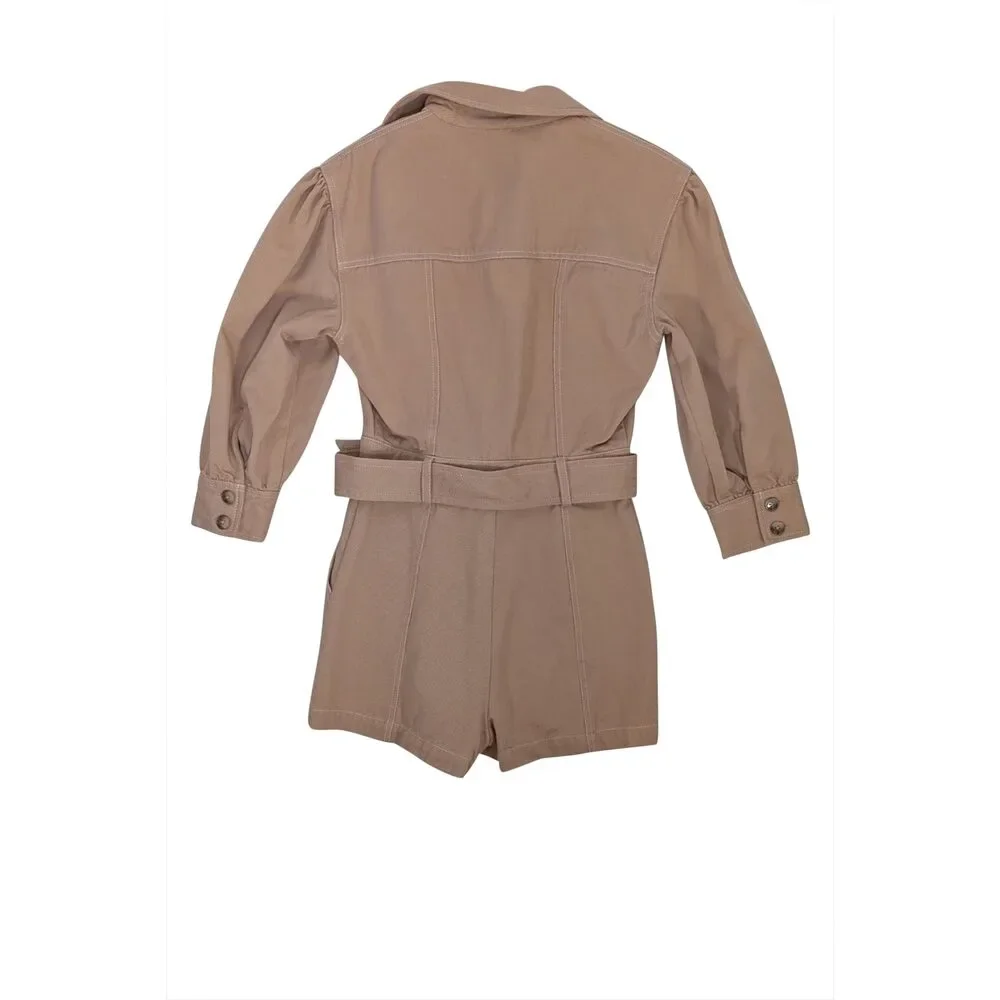 Intermix - Tan Belted Romper Sz 0